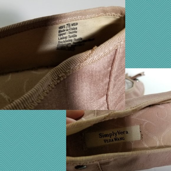 Simply Vera Wang Pink Beaded Embellished Slip On Espadrille Flats - Picture 9 of 9